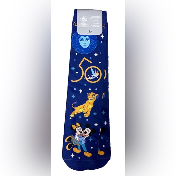 NEW Disney Socks for Adults - 50th Anniversary - Walt Disney World - Picture 1 of 4